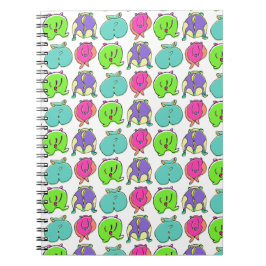 Kleurrijk Hamster Butts Patroon Notitieboek