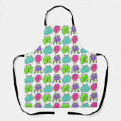 Kleurrijk Hamster Butts Patroon Schort (Voorkant)