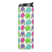 Kleurrijk Hamster Butts Patroon Thermosbeker (Gedraaid links)