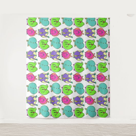 Kleurrijk Hamster Butts Patroon Wandkleed (Voorkant)