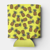 kleurrijk handgeschilderd tropisch anananassepatro blikjeskoeler (Achterkant)