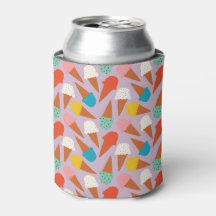 Kleurrijk handgetekend ijsje patroon