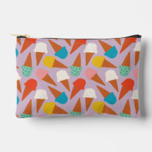 Kleurrijk handgetekend ijsje patroon