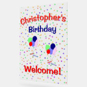 Kleurrijk Happy Birthday Acrylic Bord (Hoek)