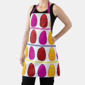 Kleurrijk Happy Easter Eggs Patroon Schort (Insitu)