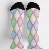 Kleurrijk Harlekijn Ruitpatroon Sokken (Top)