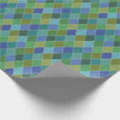 Kleurrijk Harlekijndiamanten inpakpapier (Hoek)