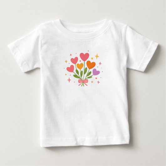 Kleurrijk Hart Boeket Whimsical Pastel Valentijn (Voorkant)