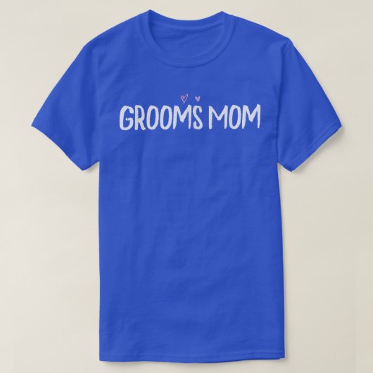 Kleurrijk Hart Grappige Bruidegom Moeder Grappige T-shirt (Design voorkant)