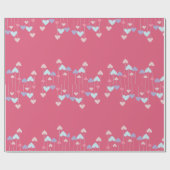 Kleurrijk hart inpakpapier (Vlak)