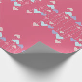 Kleurrijk hart inpakpapier (Hoek)