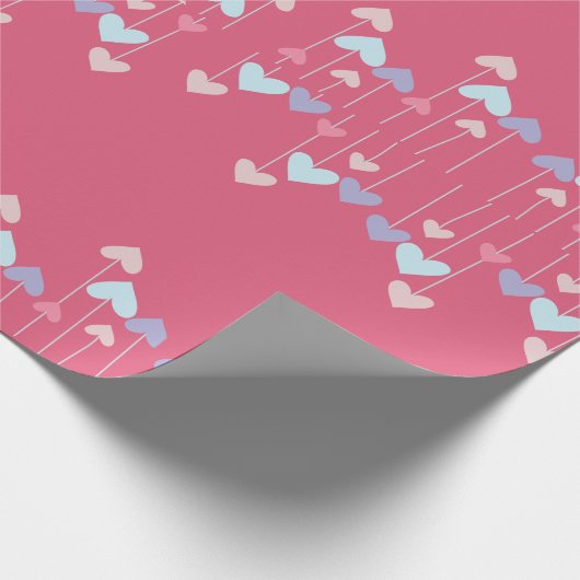 Kleurrijk hart inpakpapier