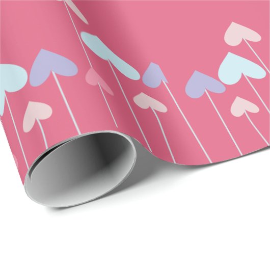 Kleurrijk hart inpakpapier (Rol Hoek)