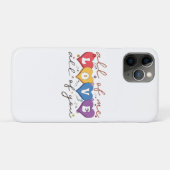 Kleurrijk Hart Liefdescitaat Case-Mate iPhone Case (Achterkant (horizontaal))