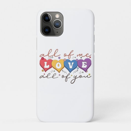 Kleurrijk Hart Liefdescitaat Case-Mate iPhone Case (Achterkant)
