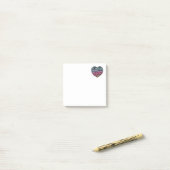 Kleurrijk Hart Motief Post-it® Notes (Op bureau)