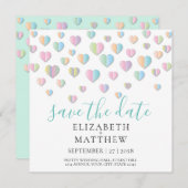 Kleurrijk Hart Spikkelontwerp Kaart (Voorkant / Achterkant)