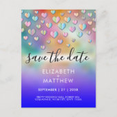 Kleurrijk Hart Spikkels Design Briefkaart (Voorkant)