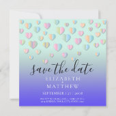 Kleurrijk Hart Spikkels Design Kaart (Achterkant)