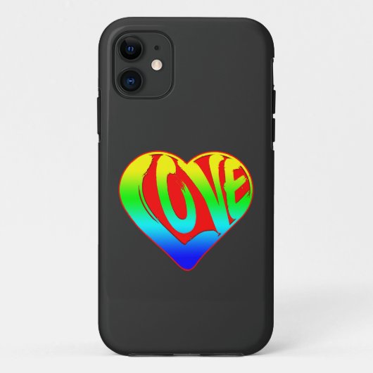 Kleurrijk Hart Valentijnsdag Liefde Case-Mate iPhone Case (Achterkant)