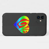 Kleurrijk Hart Valentijnsdag Liefde Case-Mate iPhone Case (Achterkant (horizontaal))