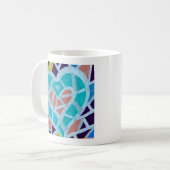 Kleurrijk Hart voor om het even welke dag… Koffiemok (Voorkant links)