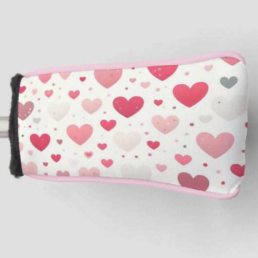 Kleurrijk hart voor Valentijnsdag Golfheadcover (Voorkant)