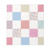 Kleurrijk hartenpatroon notitieblok (Voorkant)