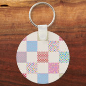 Kleurrijk hartenpatroon sleutelhanger (Voorkant)