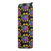 Kleurrijk Hartjes Design Thermosbeker (Gedraaid links)