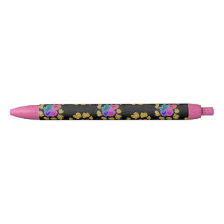 Kleurrijk Hartjes Design Zwarte Inkt Pen