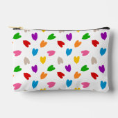 Kleurrijk Hartjes Patroon Design Wit Etui (Voorkant)