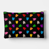 Kleurrijk Hartjes Patroon Zwart Etui (Achterkant)