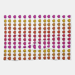 Kleurrijk Hartpatroon – Leuk & Speels Design Theedoek