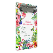 Kleurrijk Hawaïaans Tropisch Vrijgezellenfeest Mini Klembord (Schuin)