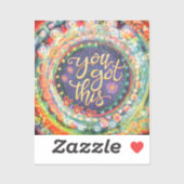 Kleurrijk heb je deze inspirativiteit Boho Sticker (Vel)