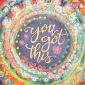 Kleurrijk heb je deze inspirativiteit Boho Sticker (Voorkant)