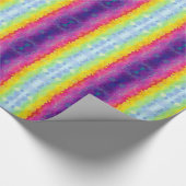 Kleurrijk Helder Brede Strepen Verpakkend Document Cadeaupapier (Hoek)