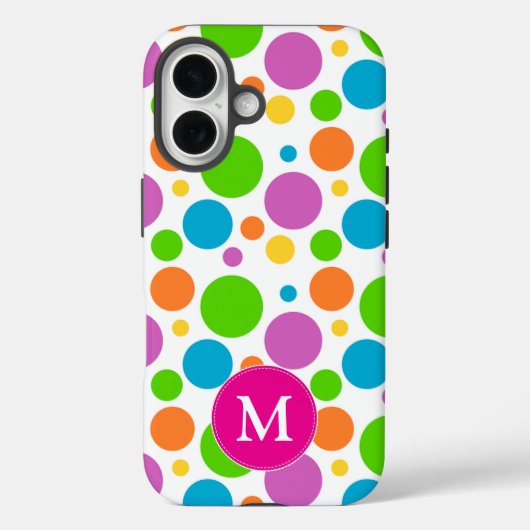 Kleurrijk, helder en roze Stip Case-Mate iPhone Case (Achterkant)