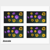 Kleurrijk, helder uitknippen, rechthoekige sticker (Vel)