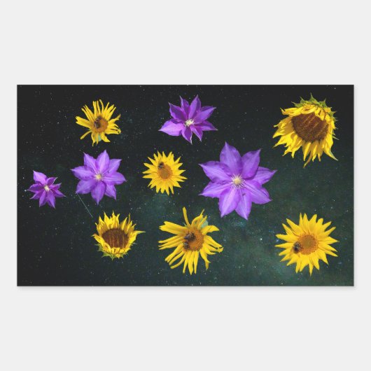 Kleurrijk, helder uitknippen, rechthoekige sticker (Voorkant)