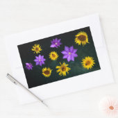 Kleurrijk, helder uitknippen, rechthoekige sticker (Envelop)