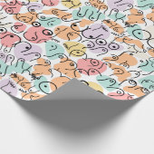 Kleurrijk, helder verjaardagspatroon, verpakkingsp cadeaupapier (Hoek)