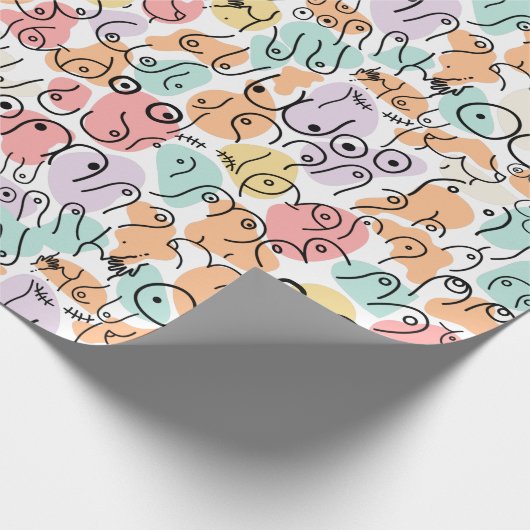 Kleurrijk, helder verjaardagspatroon, verpakkingsp cadeaupapier (Hoek)