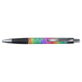 Kleurrijk helderRainbow Glitter Gold Agate Pen (Achterkant)