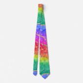 Kleurrijk helderRainbow Glitter Gold Agate Stropdas (Achterkant)