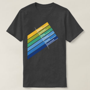 Kleurrijk heren College Park T-shirt