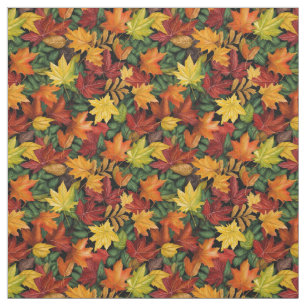 Kleurrijk Herfst Bladbladenpatroon Stof