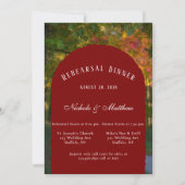 Kleurrijk Herfst Dag Repetitie Diner Kaart (Voorkant)