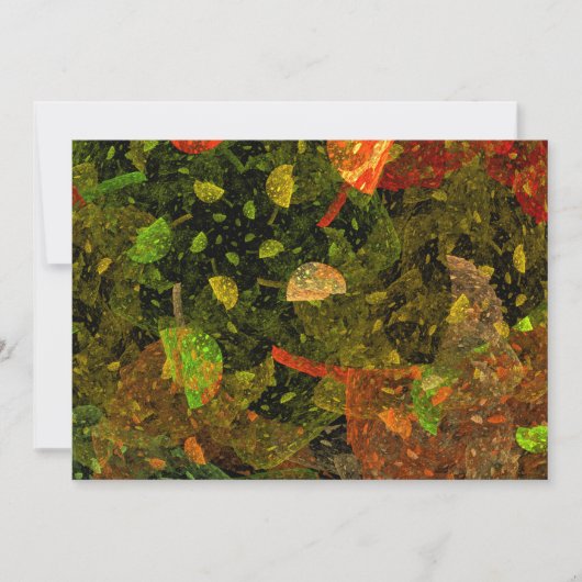 Kleurrijk herfst decoratief ontwerp bedankkaart (Voorkant)